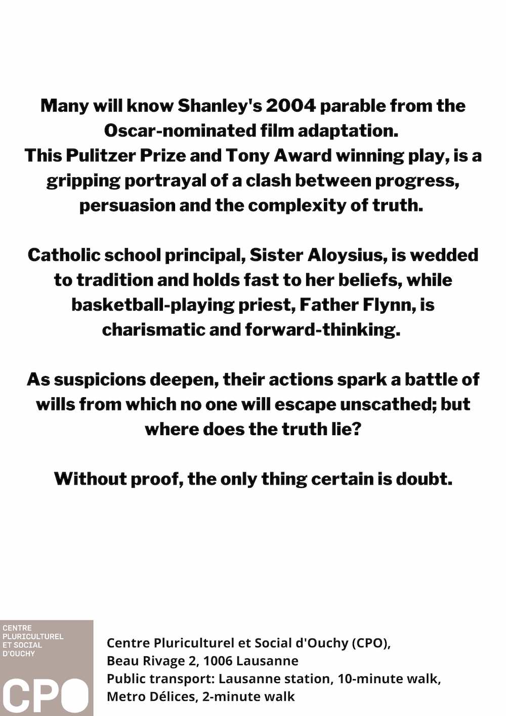 Doubt Poster Front Back 1