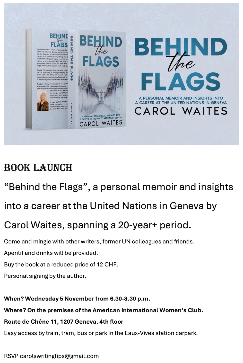 behind the flags book launch
