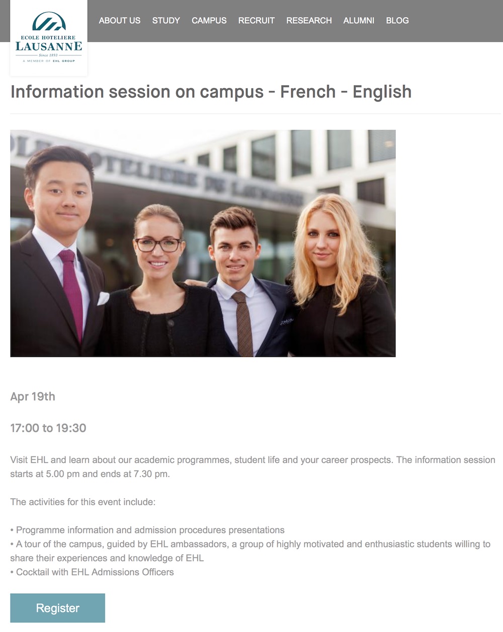EHL info session19 04 2018
