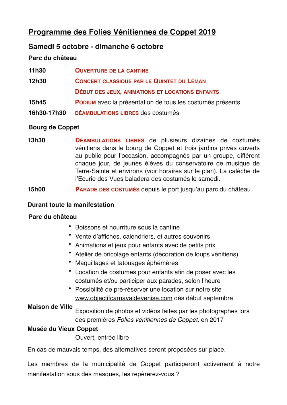 carnavalvenisecoppetprogram