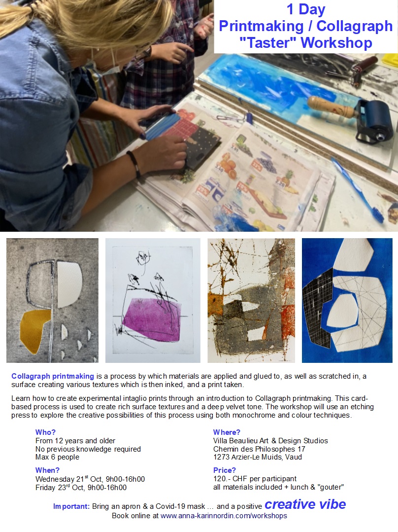 AKN Collagraph Taster Workshop Oct 2020