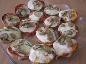Mini pizzas