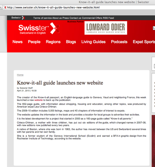 Swisster April 2010